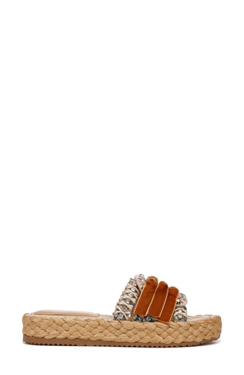 Circus Ny By Sam Edelman Wyatt Ribbon Platform Slide Sandals In Ocean Sapphire Multi