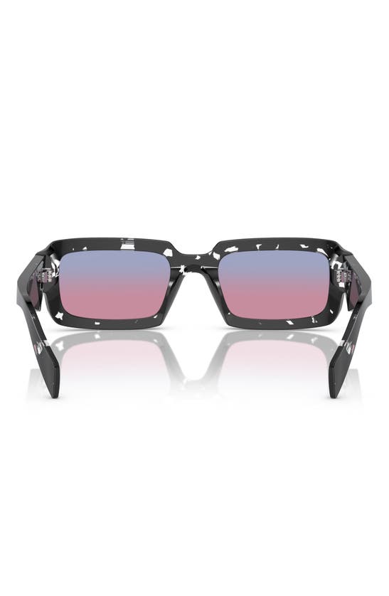 Prada 55mm Irregular Sunglasses In Magenta