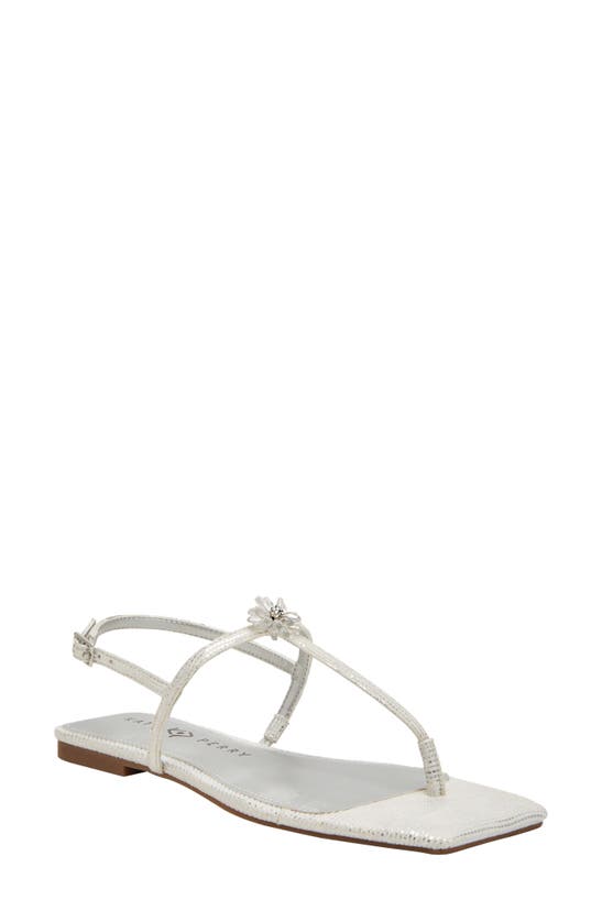 Shop Katy Perry The Camie T-strap Slingback Sandal In Silver