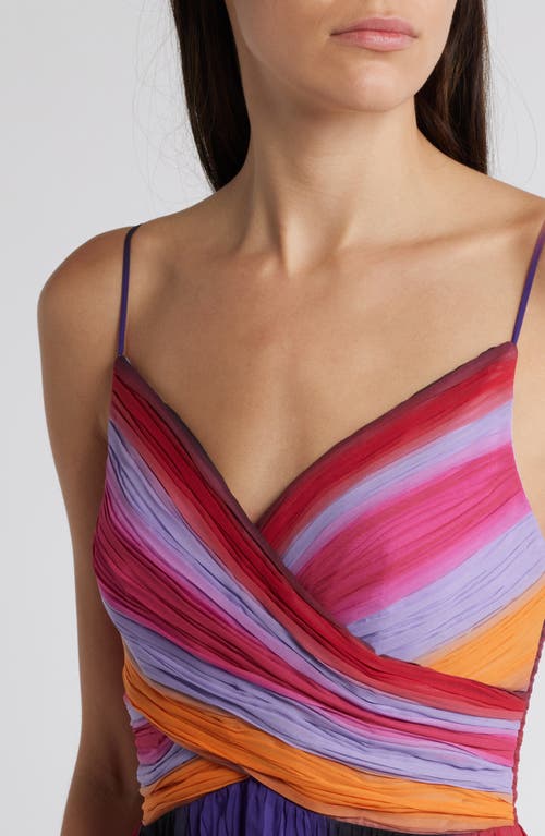 Kobi Halperin Jules Maxi Cocktail Dress In Scarlet Multi