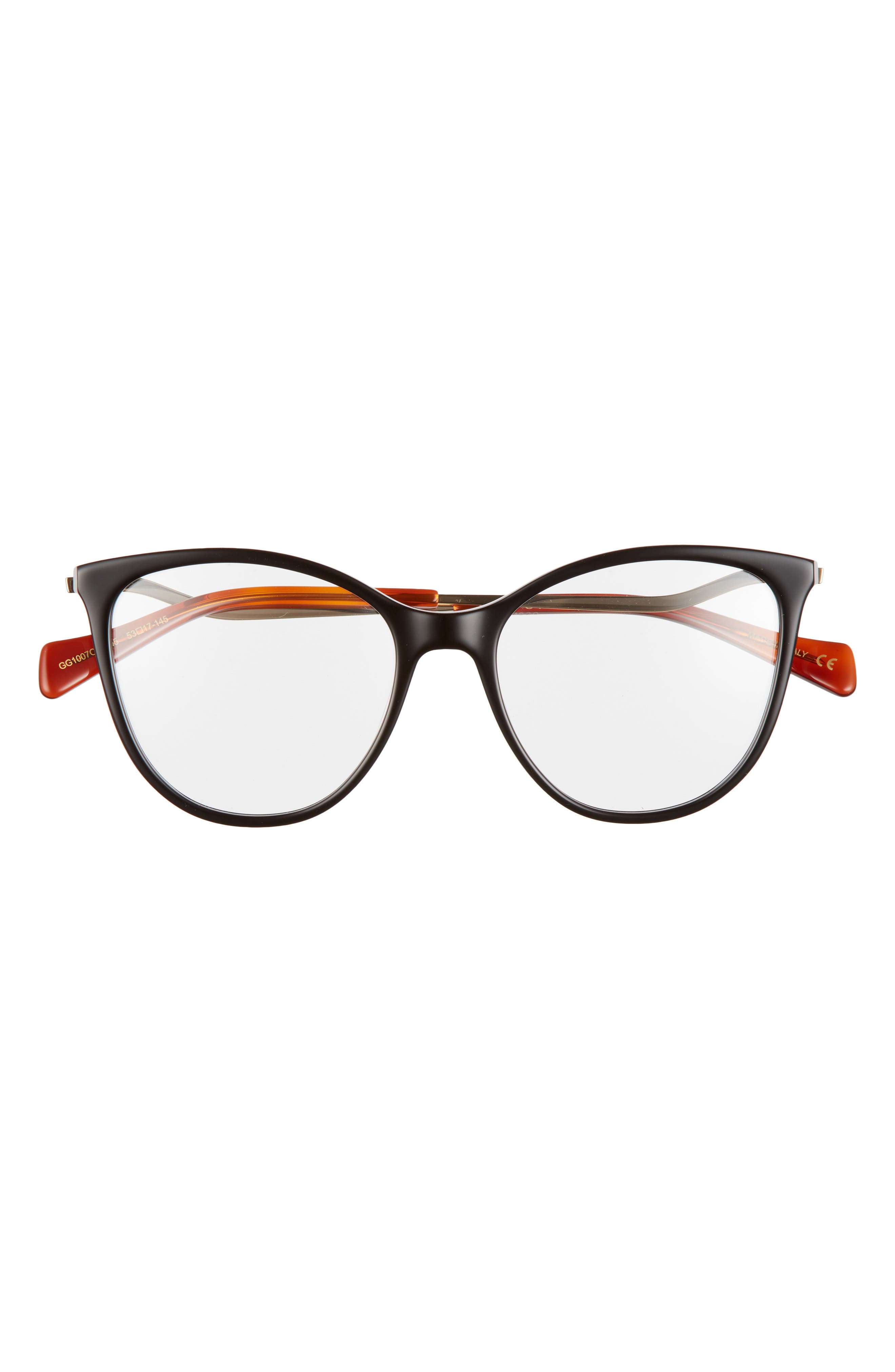 gucci 53mm cat eye optical glasses