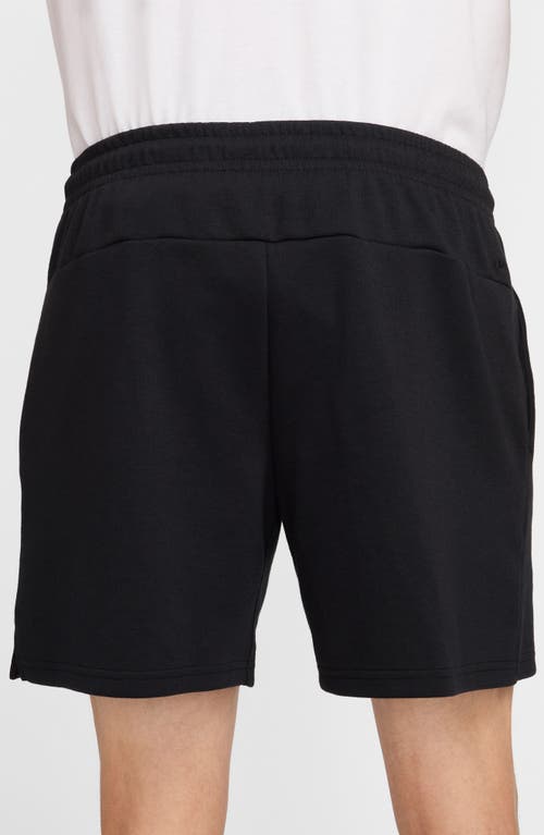 Nike Men's Primary Fleece 7" Dri-fit Uv Unlined Performance Shorts In Black/black