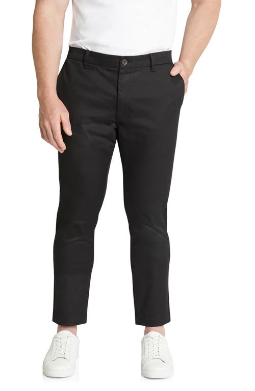 Ledger Stretch Cotton Blend Chinos in Black
