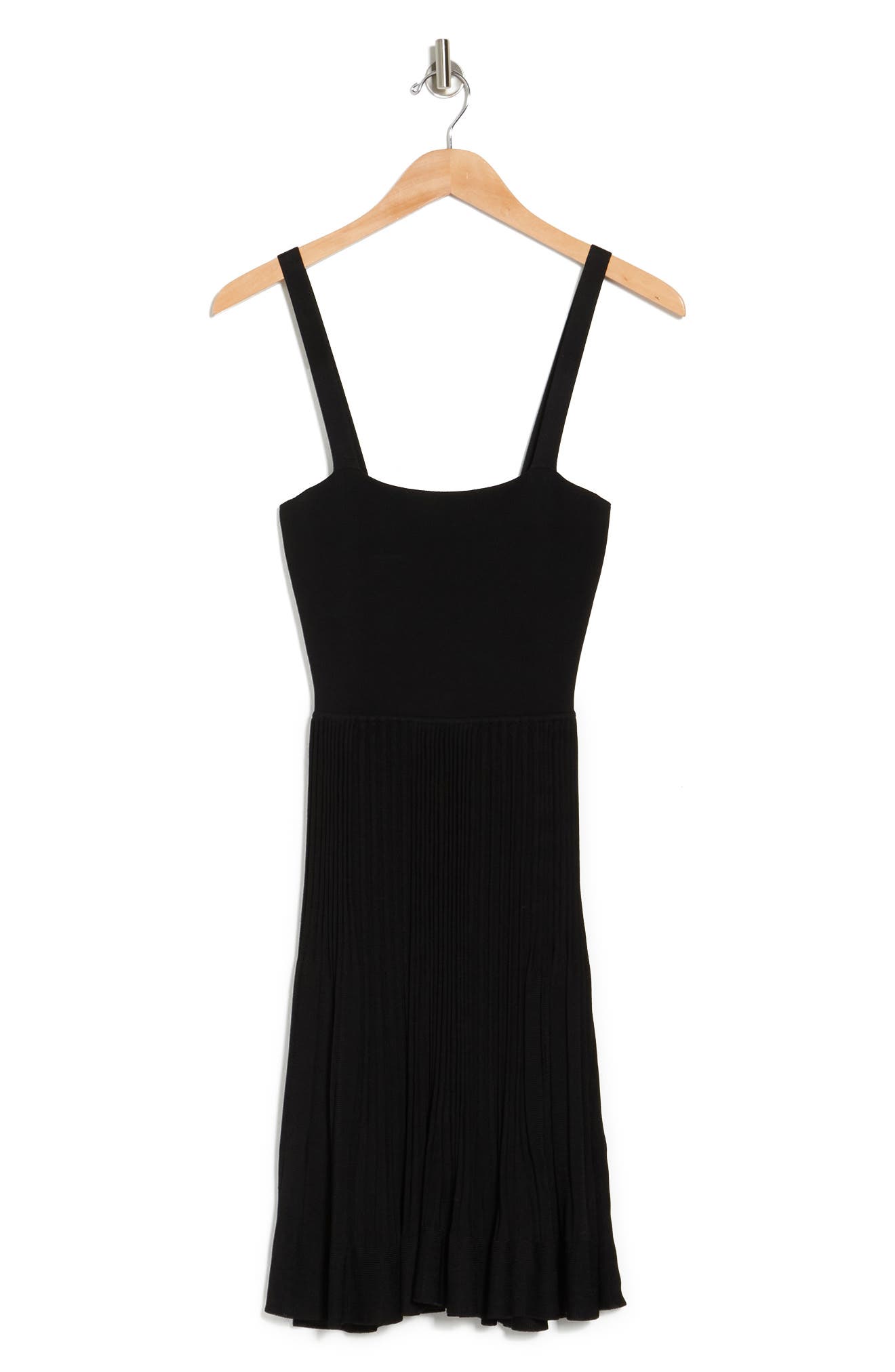 theory pleated square neck dress