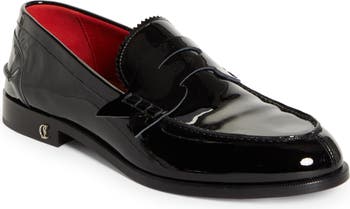 Christian Louboutin Men's Penny No Back Leather Loafers