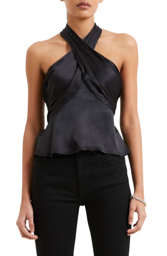 FRENCH CONNECTION FRENCH CONNECTION INU SATIN HALTER TOP