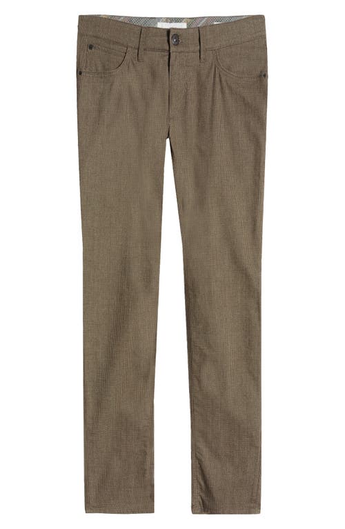 Brax Chuckwdx Microcheck Modern Fit Stretch Pants In 54-nougat