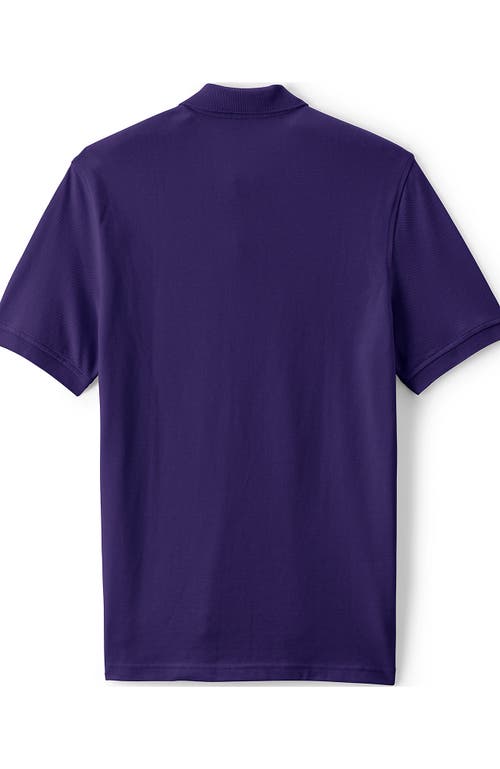 Shop Lands' End School Uniform Young  Short Sleeve Mesh Polo Shirt In Deep Purple