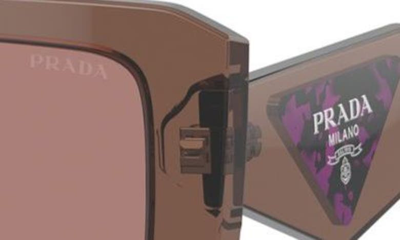Prada 56mm Square Sunglasses In Lite Brown