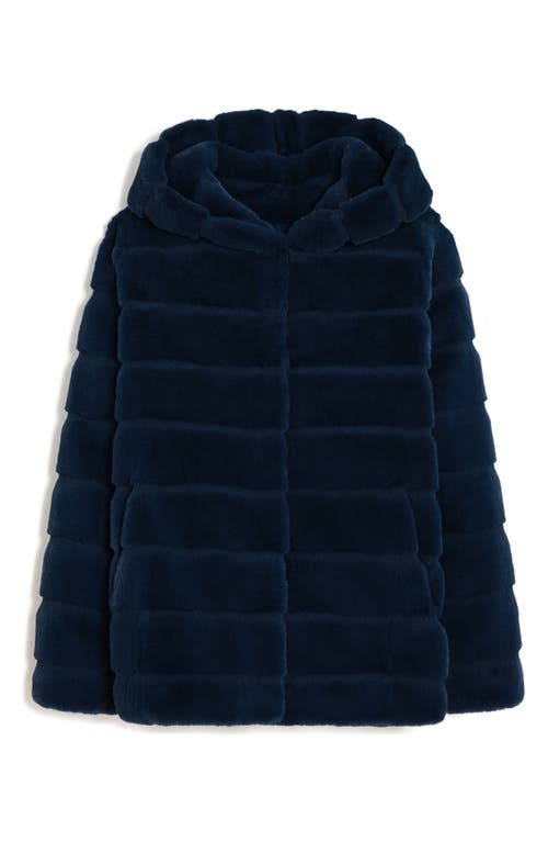 Shop Apparis Goldy Recycled Polyester Pluche™ Faux Fur Coat In Ink