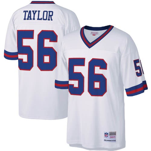 Men's Mitchell & Ness Lawrence Taylor White New York Giants Legacy Replica Jersey