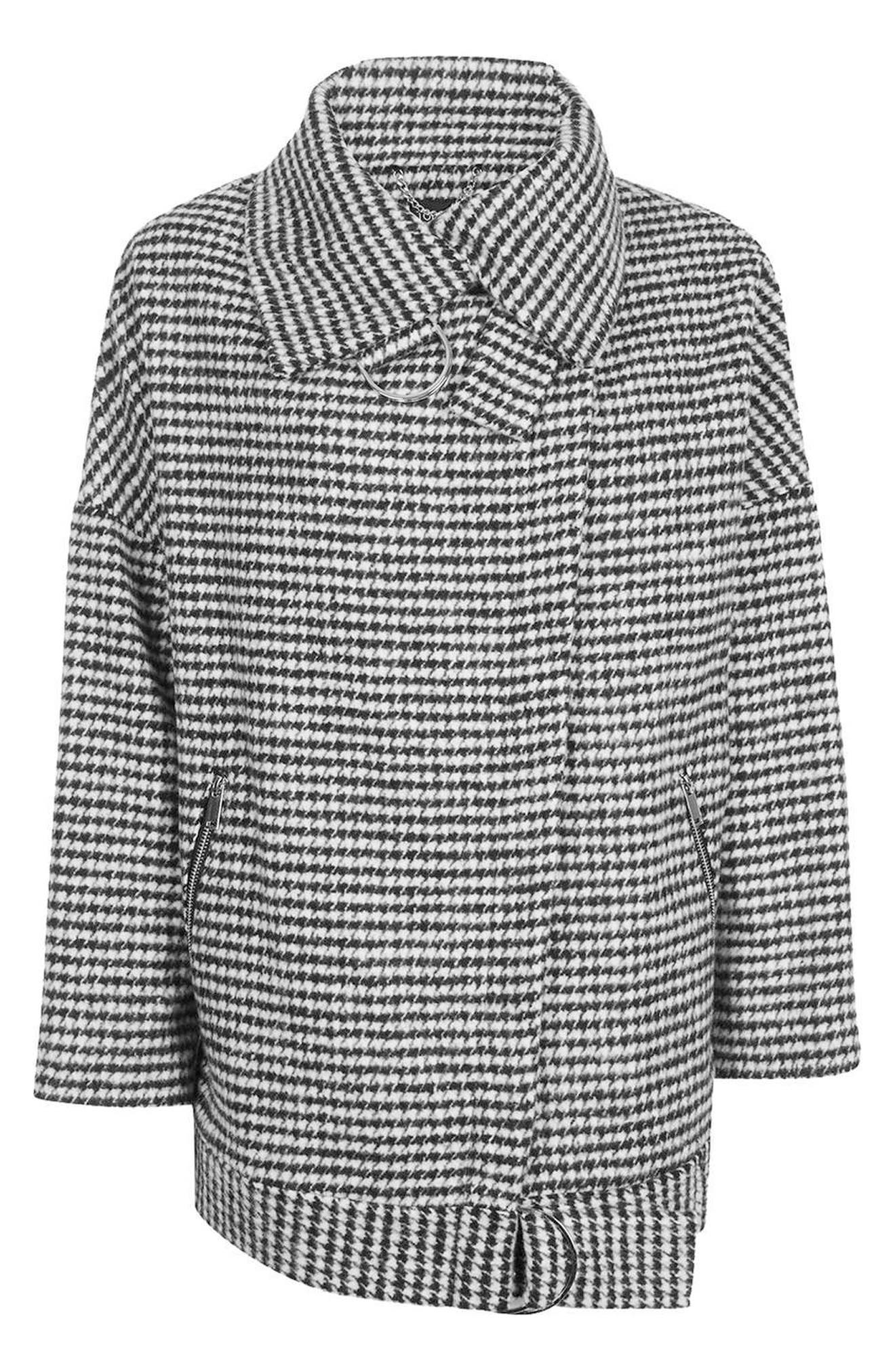 topshop houndstooth coat