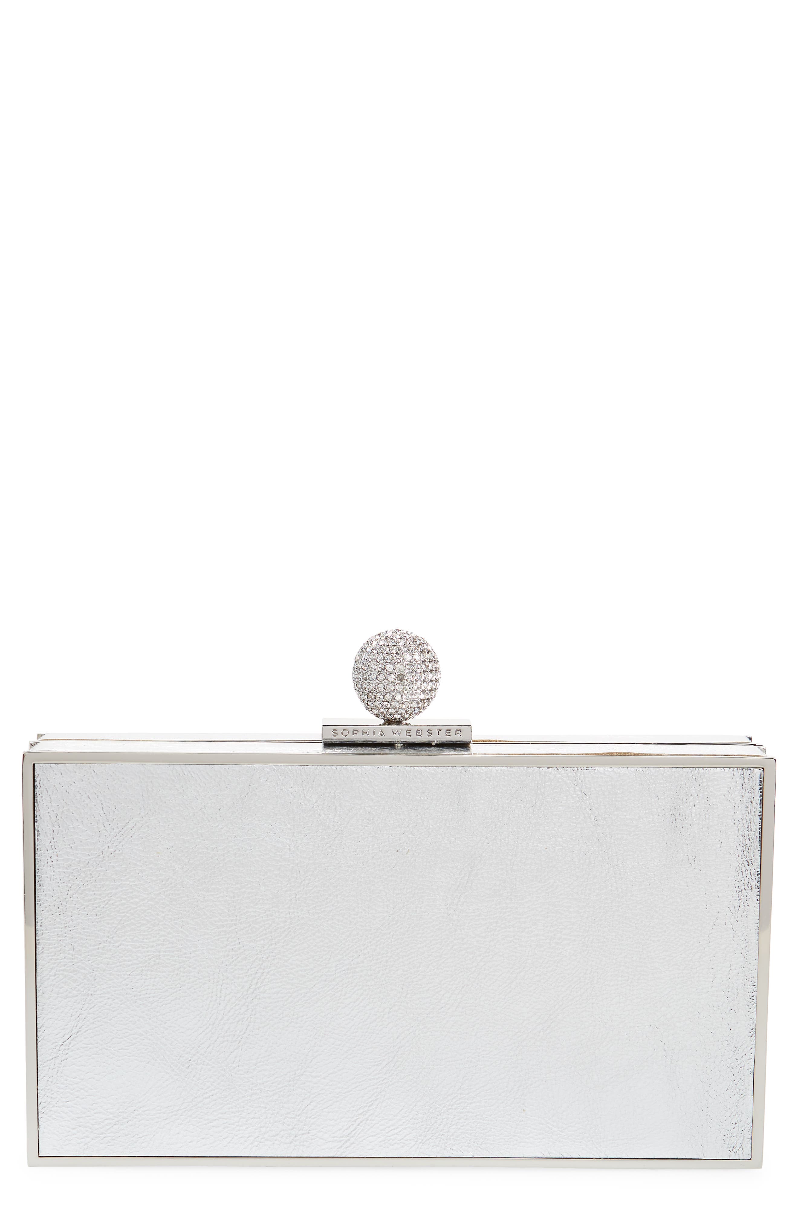 silver box clutch