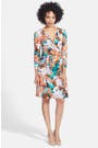 Anne Klein Floral Print Faux Wrap Dress (Petite) | Nordstrom