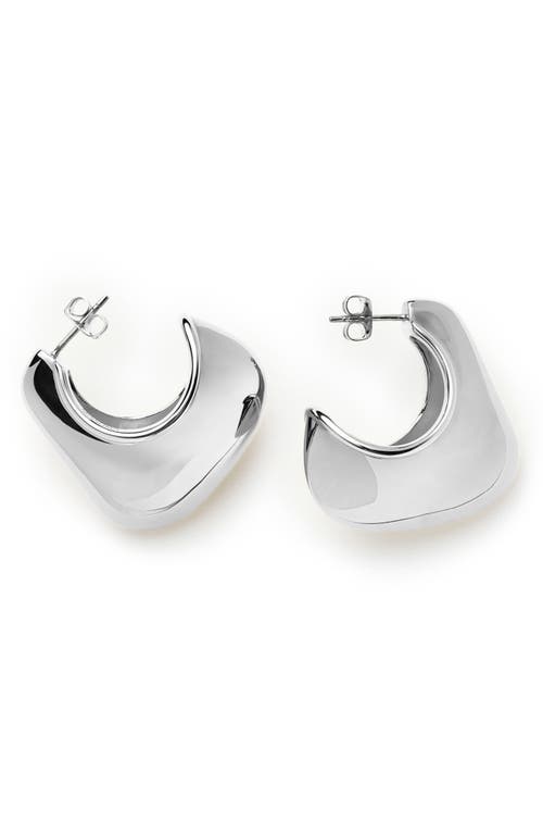 Missoma Volume Hoop Earrings In Silver