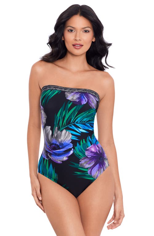 Shop Miraclesuit ® Flora Aura Avanti One-piece Swimsuit In Black Multi