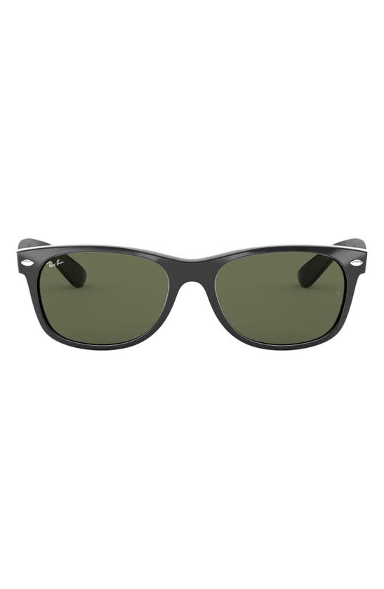 Ray Ban Iconic New Wayfarer 55mm Sunglasses In Black