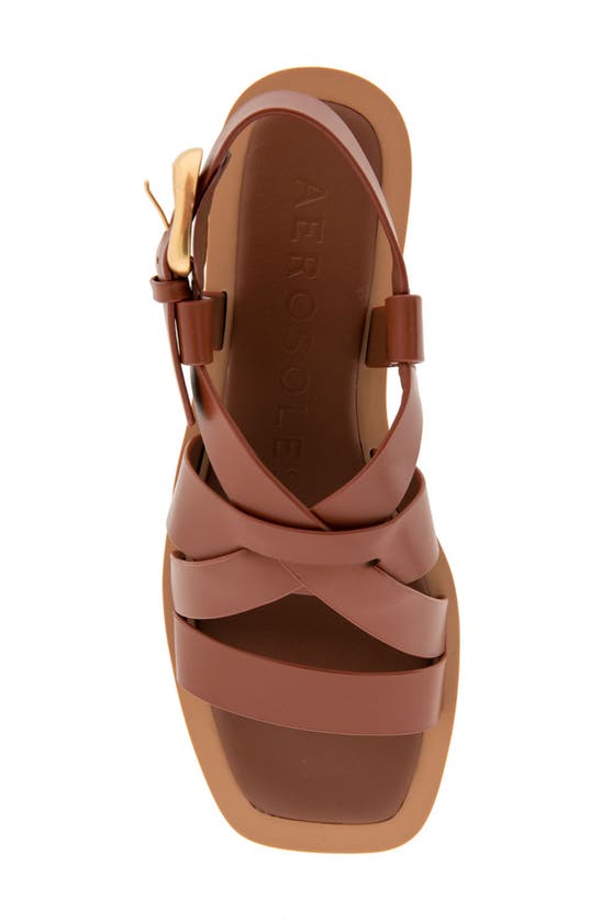 Shop Aerosoles St. Clair Sandal In Ginger Bread Leather