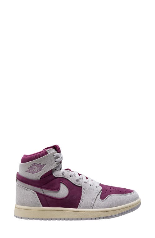 Shop Jordan Air  1 Zoom Comfort 2 High Top Sneaker In Bordeaux/neutral Grey