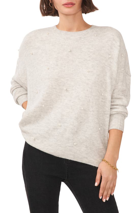 Shop Chaus Pearly Baubles Cozy Crewneck Sweater In Jazz Club