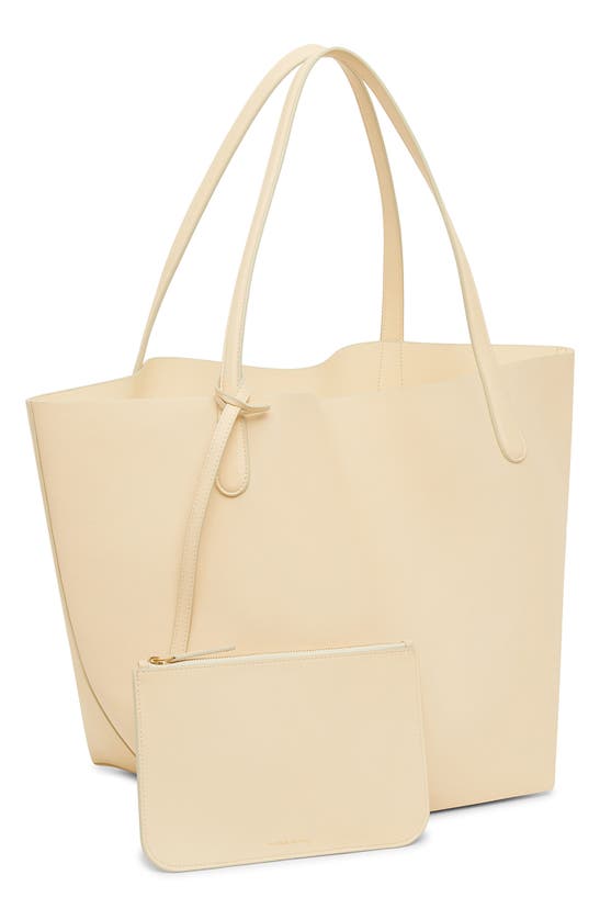 Mansur Gavriel Everyday Soft Leather Tote In Crema