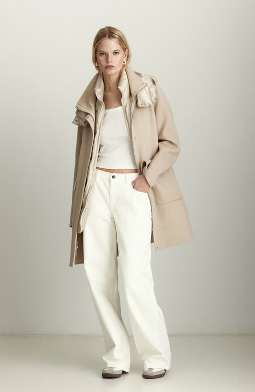 Dawn Levy Bristol Coat In Almond