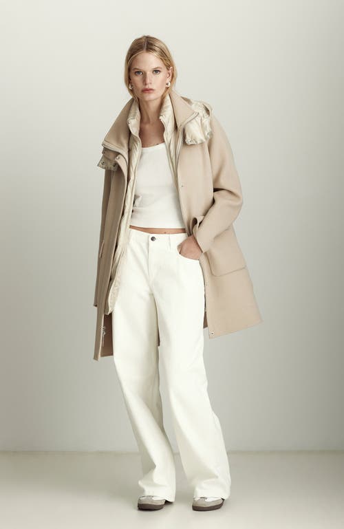 Shop Dawn Levy Bristol 3-in-1  Coat In Almond