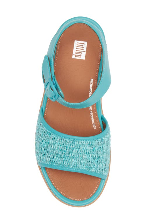 Fitflop Eloise Platform Sandal In Tahiti Blue/ivory