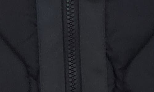 Hudson Jeans Water Repellent Onion Quilted Long Vest In Black