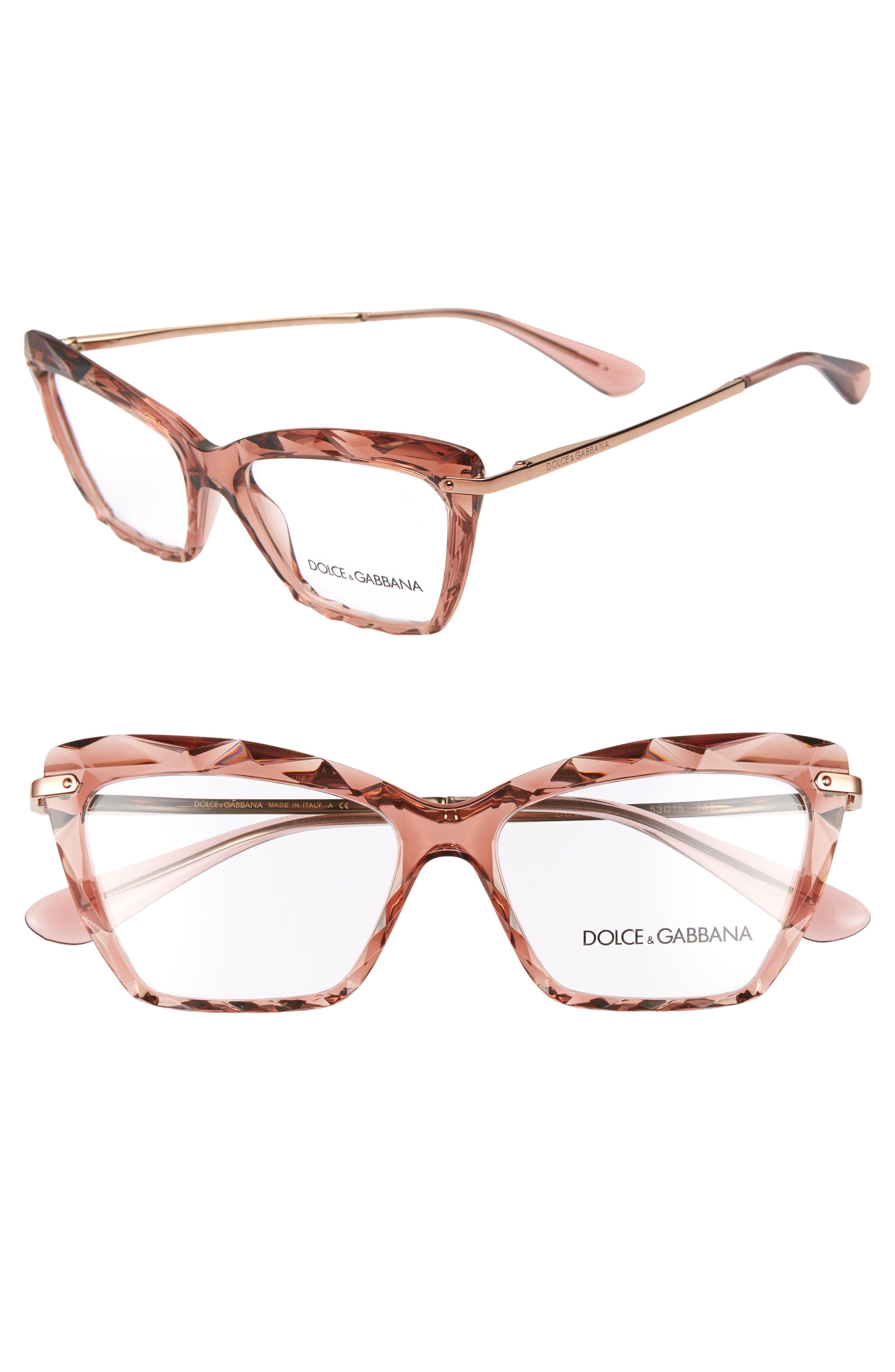 dolce and gabbana cat eyeglasses