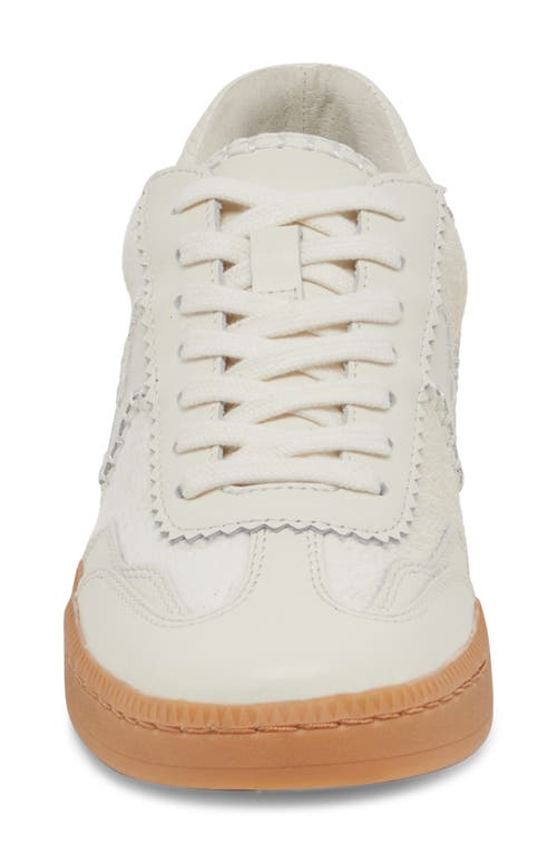 Shop Dolce Vita Notice Stitch Genuine Calf Hair Sneaker In Ivory Calf Hair