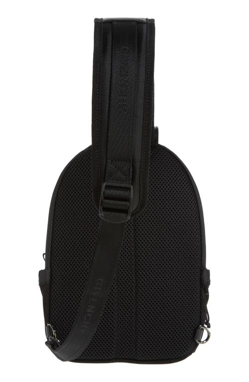 Shop Givenchy G-trail Leather & Nylon Sling Bag In Black