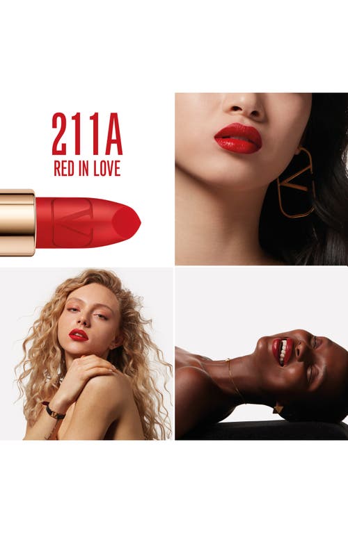 Shop Valentino Rosso  Refillable Lipstick In 211a/matte