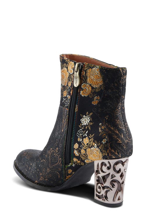 L'artiste By Spring Step Monet Bootie In Black Multi