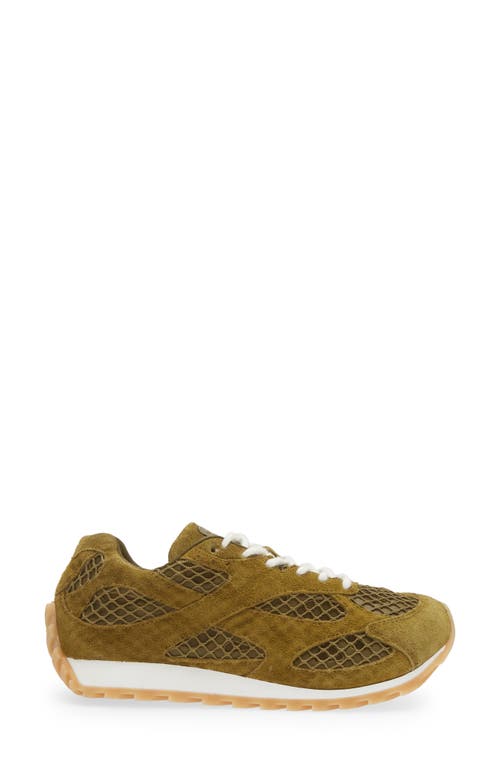 Shop Bottega Veneta Orbit Low Top Sneaker In Olive Oil