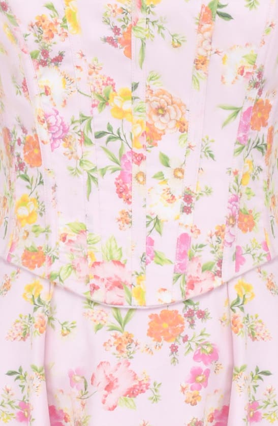 House Of Cb Clarabelle Floral Print Sleeveless Maxi Dress In Pink Floral Print
