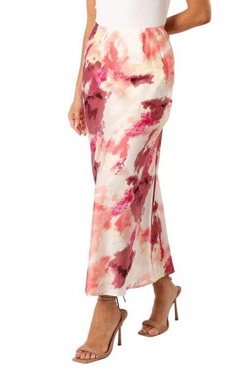 Petal And Pup Petal & Pup Benton Tie Dye Print High Waist Skirt In Multi
