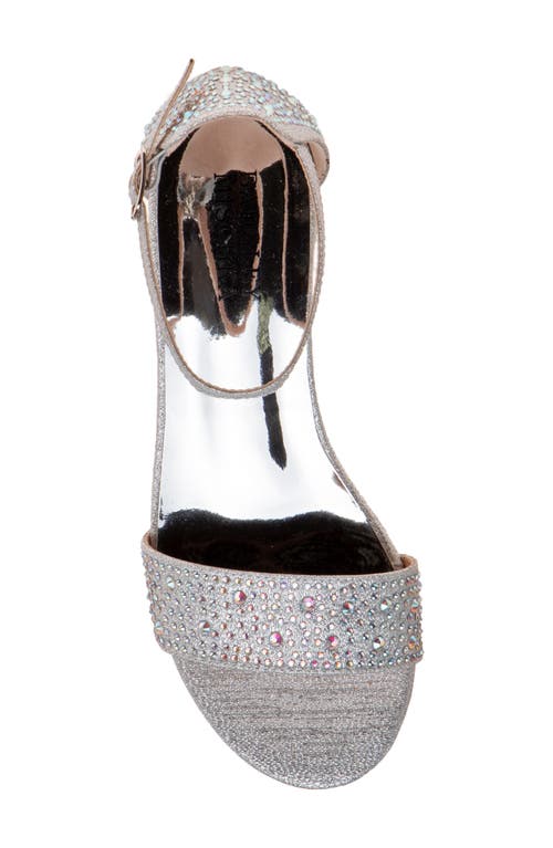 Shop Badgley Mischka Collection Jeweled Dress Sandal In Silver