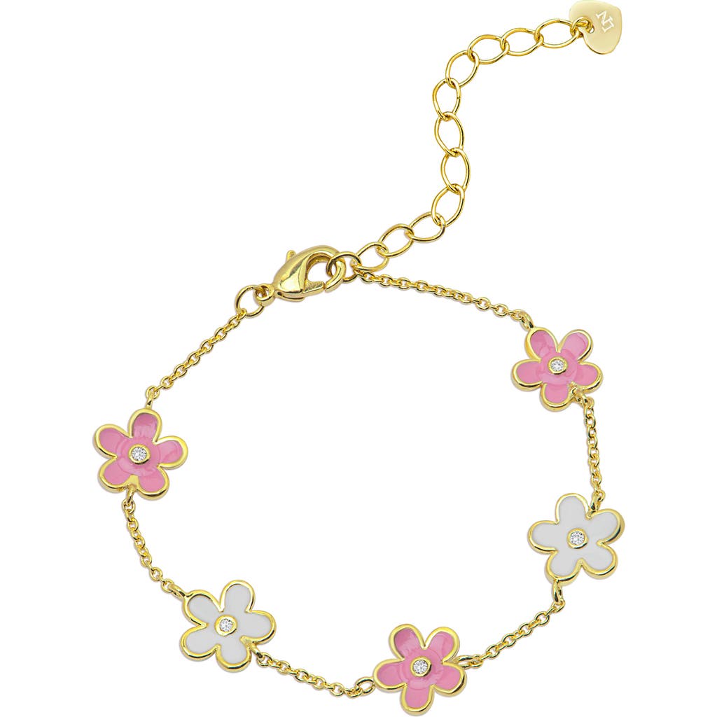 Lily Nily Kids' Floral Station Bracelet In Gold