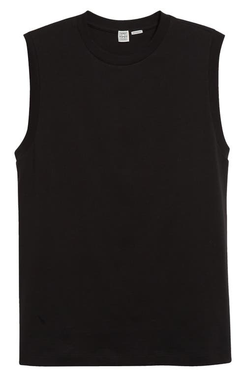 Totême Toteme Relaxed Organic Cotton Tank Top In Black
