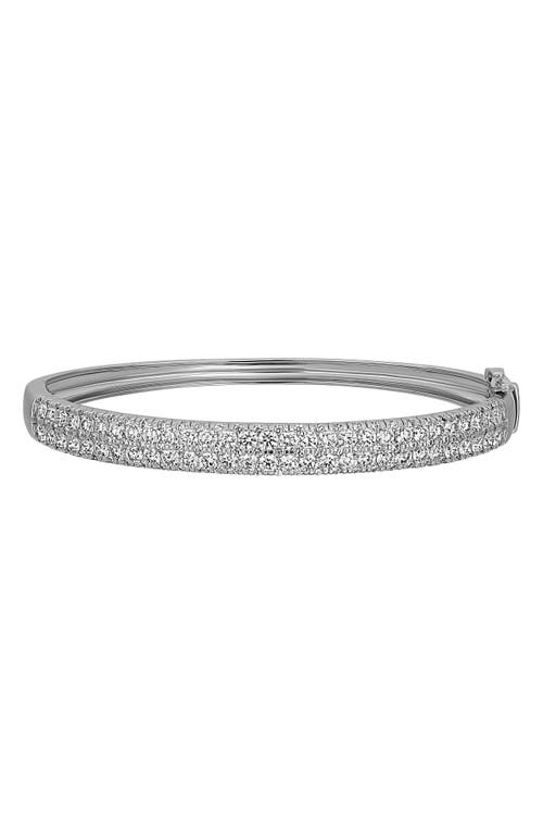 Shop Bony Levy Diamond Bangle In 18k White Gold/diamond