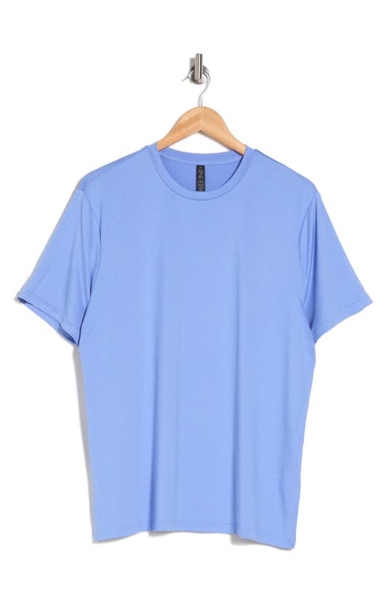 Shop Z By Zella Essential Performance T-shirt In Blue Hydrangea