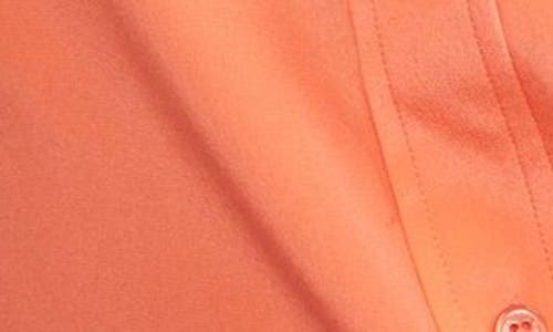 Shop Equipment Signature Slim Fit Silk Button-up Shirt In Living Coral