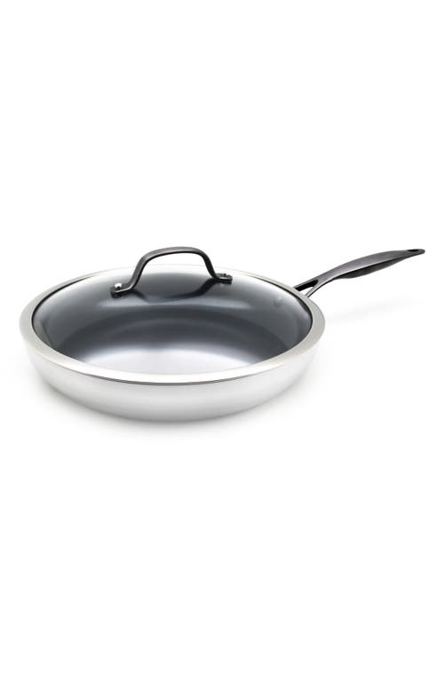 GreenPan 12-Inch Venice Pro Stainless Steel Ceramic Nonstick Fry Pan with Lid at Nordstrom