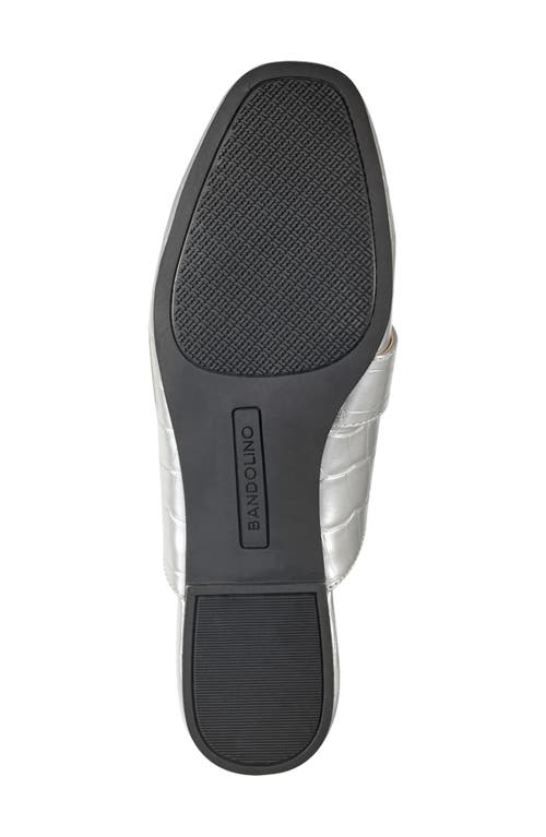 Bandolino Missie Buckle Mule In Silver