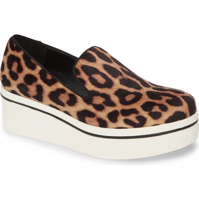 Stella Mccartney Binx Logo Platform Slip-On Sneaker, Brown
