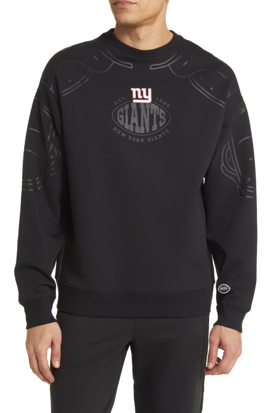 Shop Hugo Boss Boss X Nfl Blitz Crewneck Sweatshirt In New York Giants Black