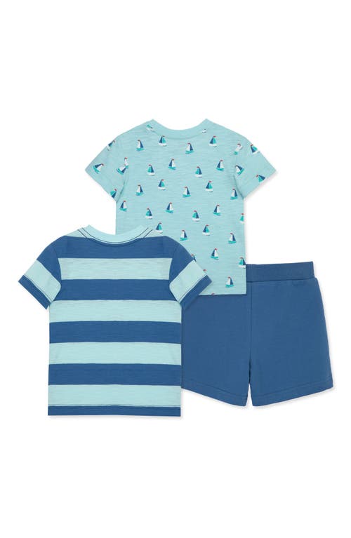 Shop Little Me Sailboat T-shirts & Shorts 3-piece Set In Blue