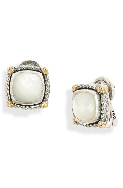 Click to view more detailed imagery on our partner's website Konstantino Delos Mother-of-pearl Stud Earrings In Mother Of Pearl
