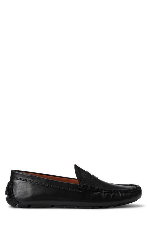 Shop Polo Ralph Lauren Anders Penny Driver Loafer In Black